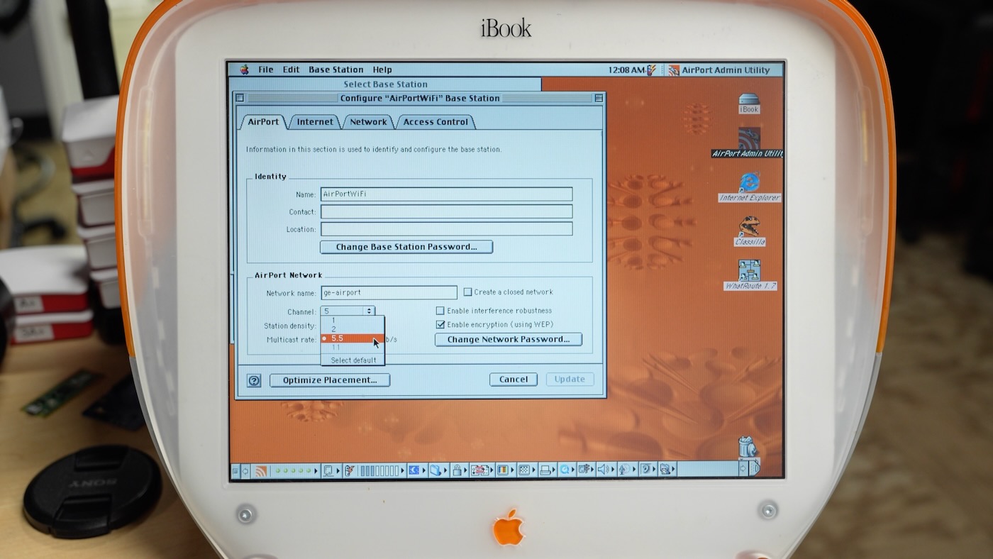 AirPort Utility WiFi settings